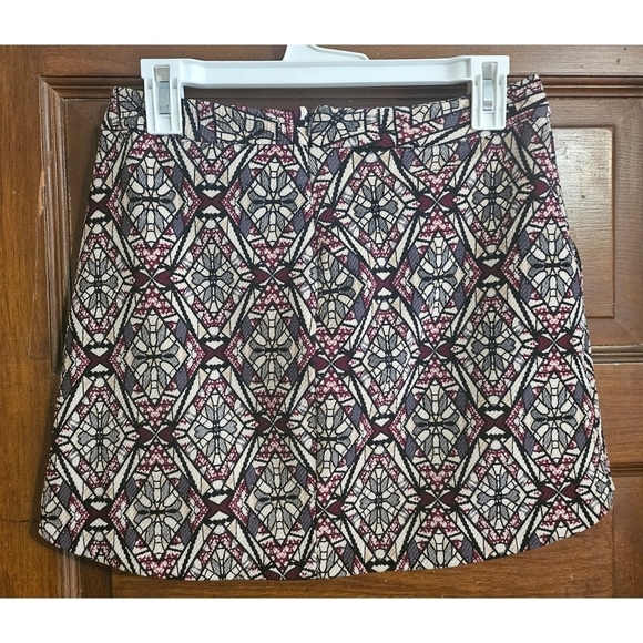 Lush Patterned Mini Skirt - Picture 1 of 8